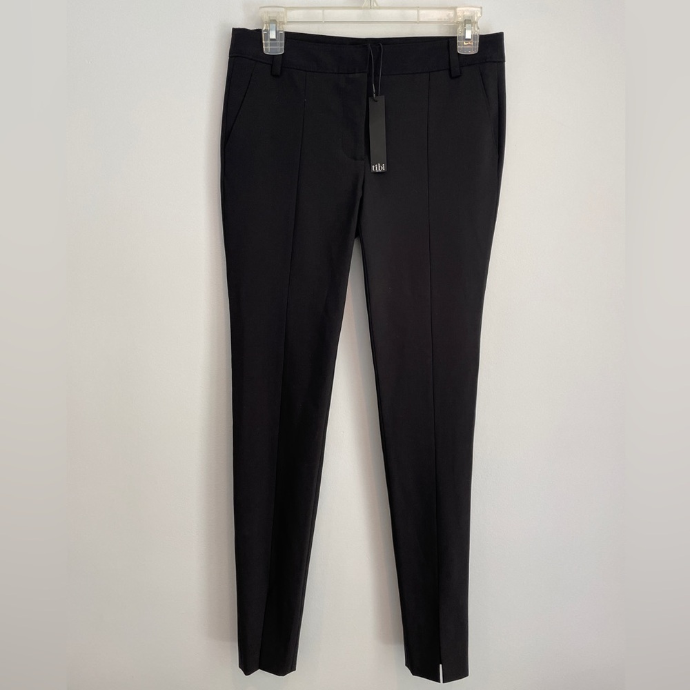 NWT Tibi New York wool pleated tapered slim fit luxury dress pants size 29